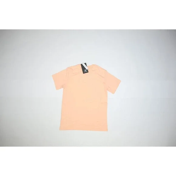 Converse Womens Peach Slim Fit Short Sleeve Shoe Let's Grow Graphic T-Shirt M - Picture 3 of 9